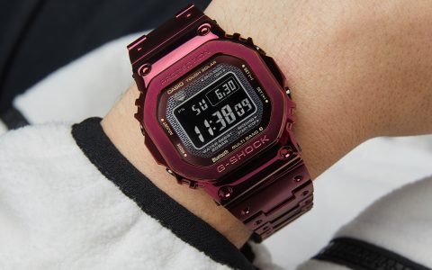 卡西歐G-Shock紅色離子鍍全金屬限量版