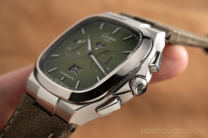 GLASHüTTE ORIGINAL - 好Funky的復(fù)古表！ 格拉蘇蒂原創(chuàng)Seventies Chronograph墨玉綠面盤