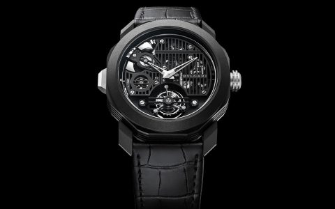 寶格麗Octo Roma Carillon陀飛輪黑色超薄機械表