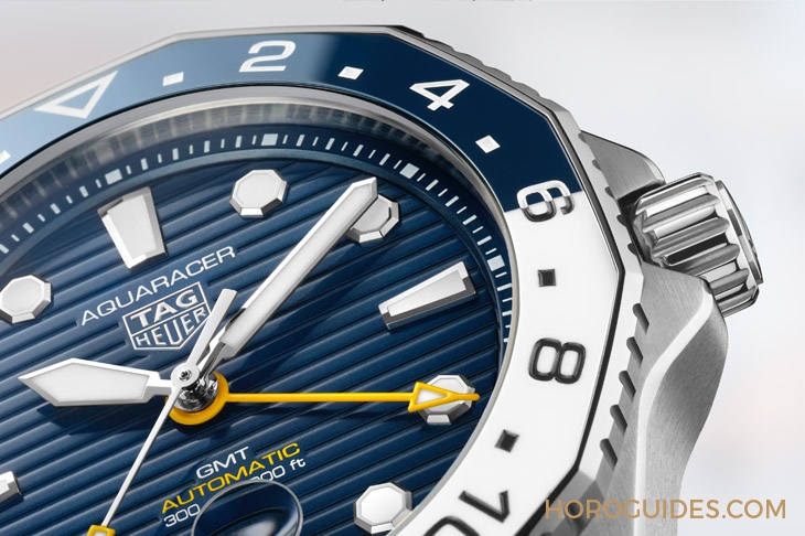 TAG HEUER - 藍白陶瓷圈！ TAG Heuer Aquaracer Professional 300 GMT兩地時間腕表