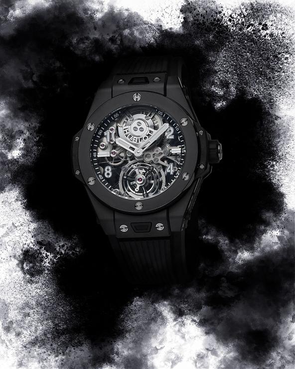 HUBLOT - 開創(chuàng)高性能復雜功能腕表的全新面貌宇舶大爆炸系列魔力黑陶瓷陀飛輪腕表