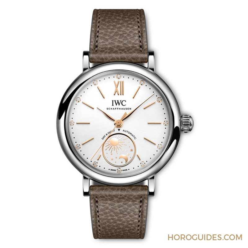 柔潤質(zhì)感，迷人英氣｜IWC柏濤菲諾日夜顯示自動腕表34