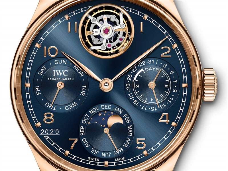 萬國表推出兩款全新陀飛輪萬年歷限量版