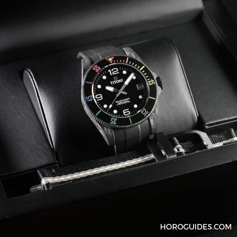 TITONI - 夏末黑魂大魔王來襲TITONI Seascoper CarbonTech 彩虹圈大升級(jí)