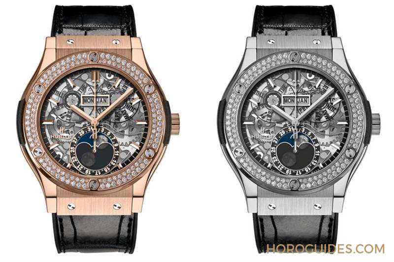 月與鏤空奇幻之境｜Hublot經典融合系列月相鏤空腕表