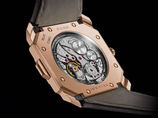 寶格麗Oct Finissimo超薄三問腕表玫瑰金材質(zhì)