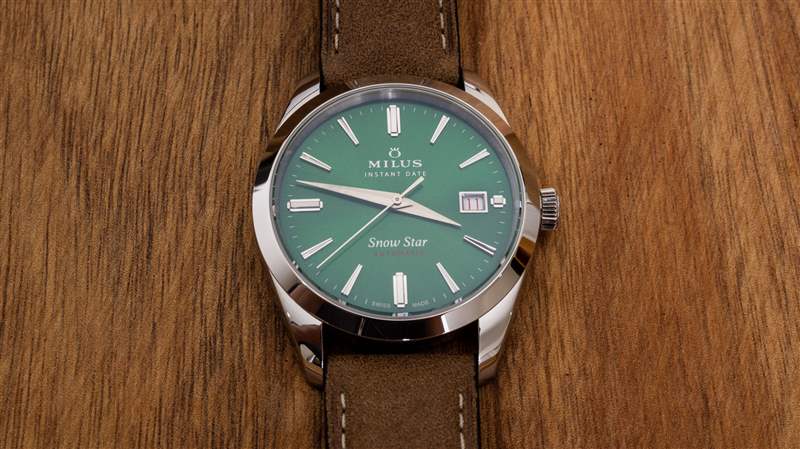 動手操作：Milus Snow Star Boreal 綠色表盤手表