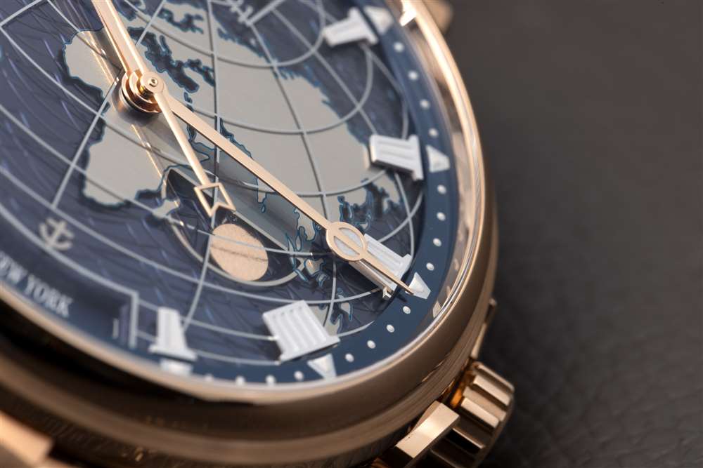 Breguet Marine Hora Mundi 表盤細節