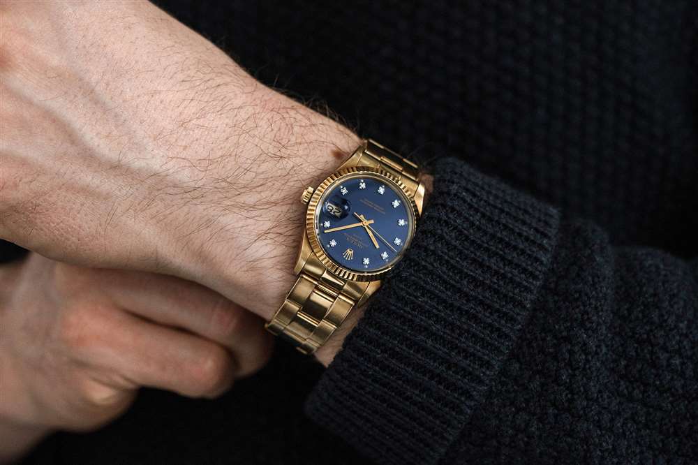 復古手表1986年福特汽車公司勞力士日期表、1981年勞力士格林尼治型“根啤酒”和 1990年代愛彼限量版