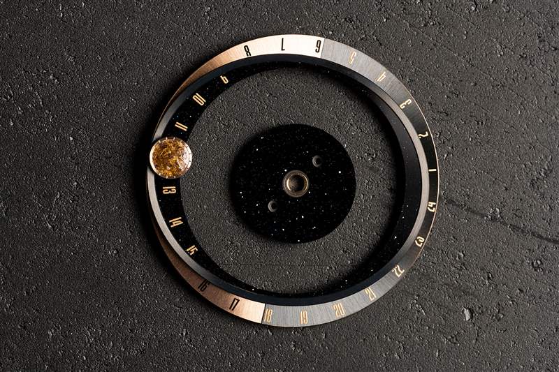 太陽盤，砂金石玻璃背景盤。