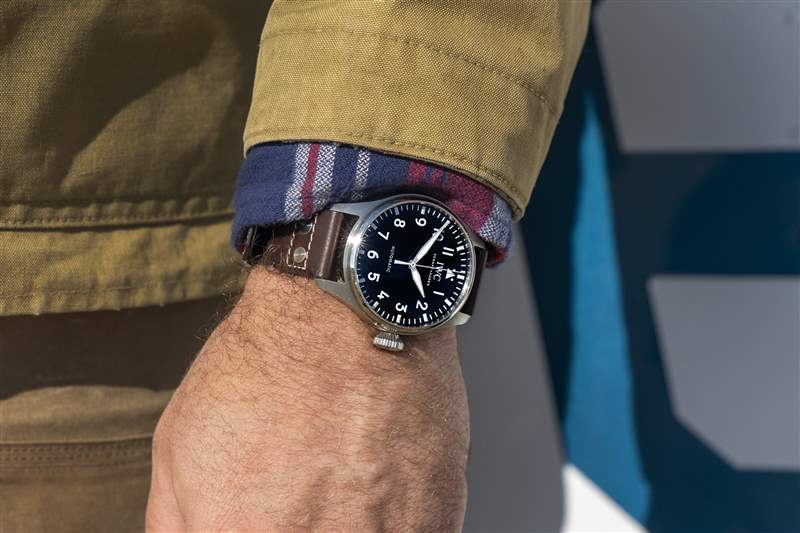 手腕上的一周43mm萬(wàn)國(guó)飛行員Big Pilot Automatic