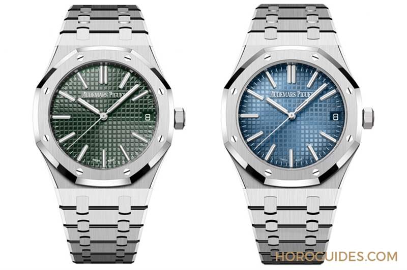 AUDEMARS PIGUET - 白金材質的Royal Oak「JUMBO」16202BC，采用愛彼全新藍色粒紋表面