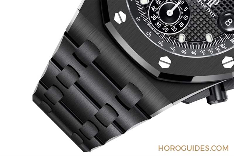 AUDEMARS PIGUET - 愛彼皇家橡樹離岸型自動上鏈計時碼表首見黑陶瓷鏈帶款、祭出黃金結合黑陶瓷的對比美