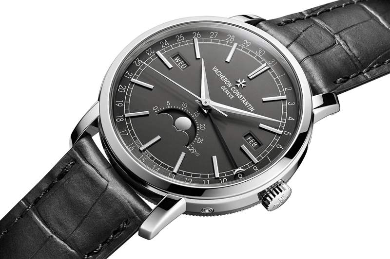 江詩丹頓 Traditionnelle Complete Calendar 白金，表盤側