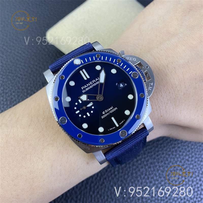 SBF廠(chǎng)新品沛納海pam1289藍(lán)色陶瓷圈口做工評(píng)測(cè)-VS廠(chǎng)沛納海1289