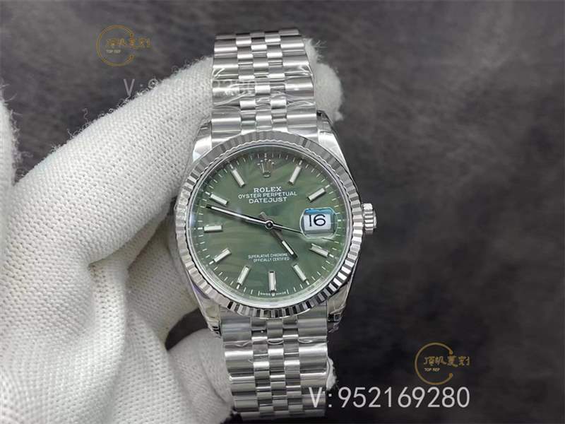VS廠勞力士36mm日志棕櫚綠盤腕表評測,爆款推薦搭載3235機(jī)芯