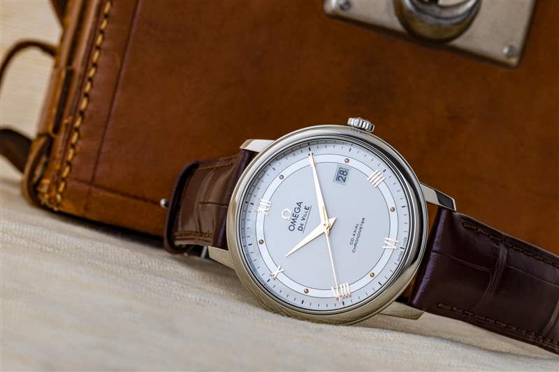 Omega De Ville Prestige 表盤(pán)視圖，39.7 毫米