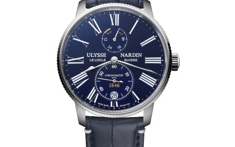 隆重推出雅典計時系列Marine Torpilleur藍色琺瑯腕表