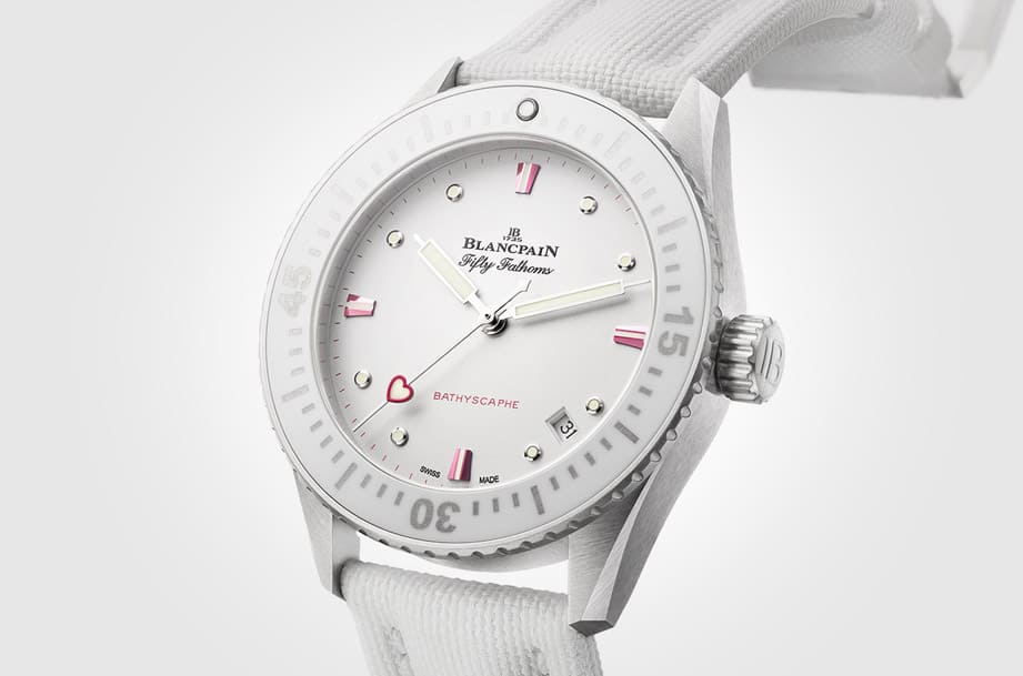 慶祝2023情人節,寶珀首度以五十噚系列為基礎制作限量特別版