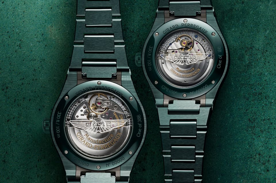 GP芝柏表最新ASTON MARTIN Laureato聯(lián)名表罕見啟用“英國賽車綠”陶瓷表殼鏈帶