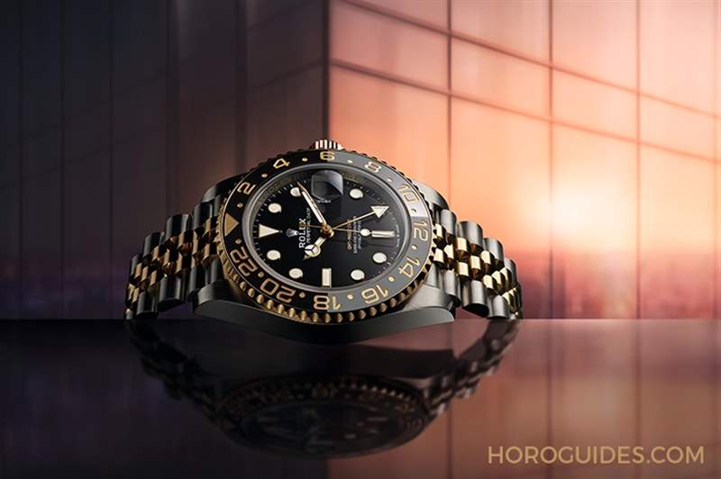 ROLEX - 勞力士GMT-Master II新款灰黑雙色陶瓷圈黃金材質(zhì)大器回歸