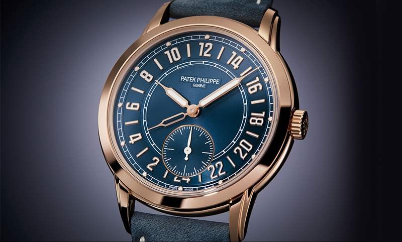 百達翡麗Calatrava 5224R-001兩地時間腕表原創二十四小時顯示