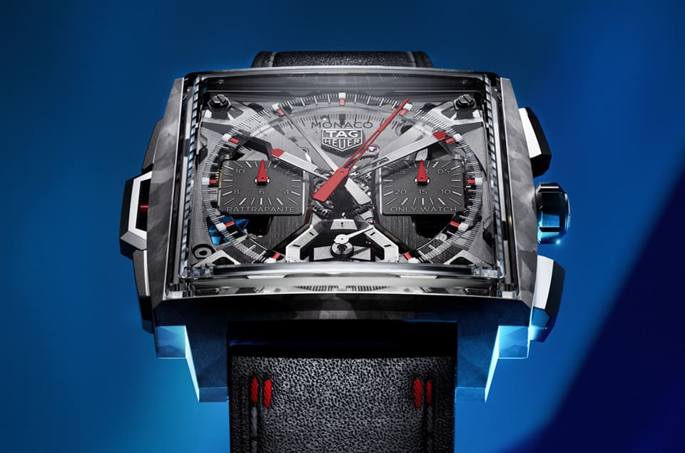 泰格豪雅Monaco雙追針搭載「品牌最輕自動(dòng)計(jì)時(shí)機(jī)芯」