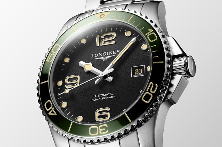 浪琴表深海征服者“浪鬼“改換叢林綠陶瓷表圈搭黑面僅限單一管道發(fā)售