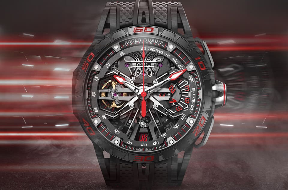 羅杰杜彼王者競速飛返計(jì)時碼表含有兩項(xiàng)申請中專利手表設(shè)計(jì)靈感、特色、規(guī)格一次看