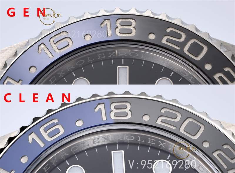 Clean廠C廠國米圈對比評測,C廠勞力士藍(lán)黑圈和正品對比差距大嗎
