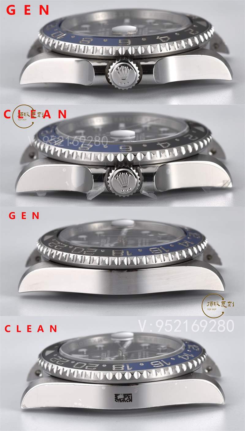 Clean廠C廠國米圈對比評測,C廠勞力士藍(lán)黑圈和正品對比差距大嗎