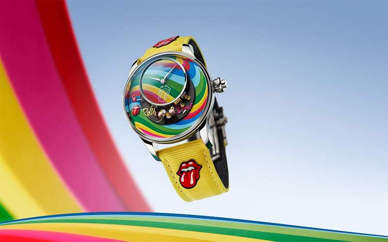 Jaquet Droz推出The Rolling Stones Automaton滾石樂隊主題腕表：黑膠唱片與機巧裝置