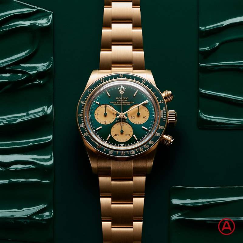ROLEX綠金迪也改裝？古董表友將Daytona 116508改成蜜糖綠復古風