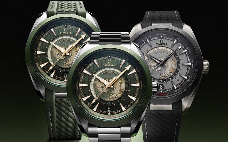 歐米茄推出Seamaster Aqua Terra Worldtimer世界時(shí)腕表：激光燒蝕工藝表盤+2級鈦表殼