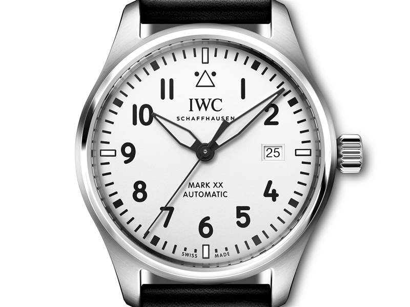 IWC萬國推出Pilot’s Watch Mark XX White Dial白色表盤腕表：75周年紀(jì)念