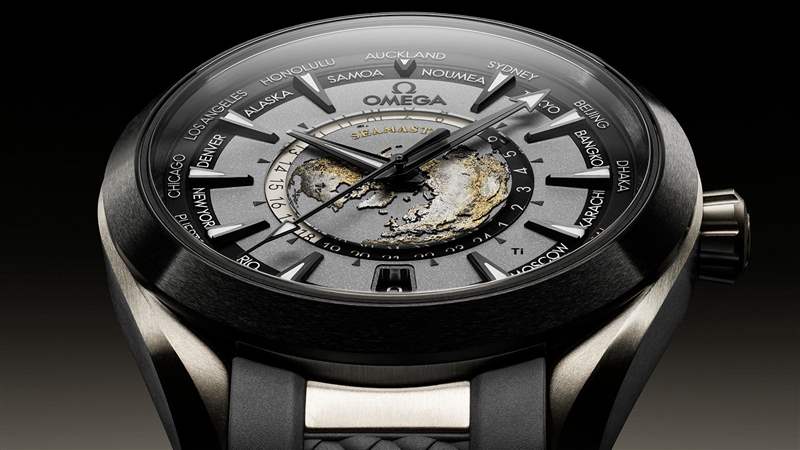 歐米茄推出Seamaster Aqua Terra Worldtimer世界時(shí)腕表：激光燒蝕工藝表盤+2級鈦表殼