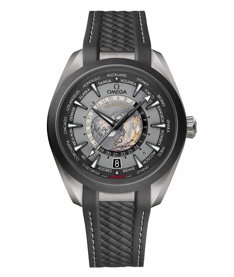 歐米茄推出Seamaster Aqua Terra Worldtimer世界時(shí)腕表：激光燒蝕工藝表盤+2級鈦表殼