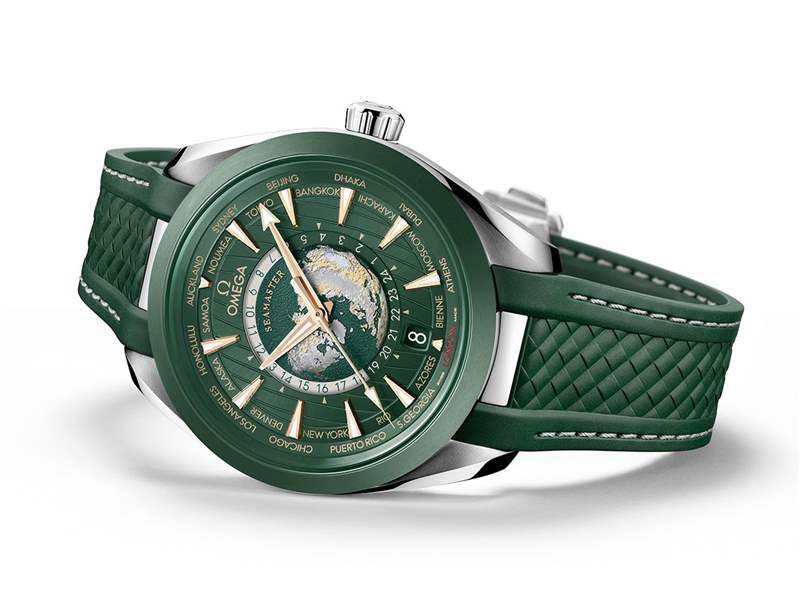 歐米茄推出Seamaster Aqua Terra Worldtimer世界時(shí)腕表：激光燒蝕工藝表盤+2級鈦表殼