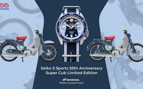 SEIKO第三款HONDA本田小狼聯名表5 Sports系列化身經典摩托車