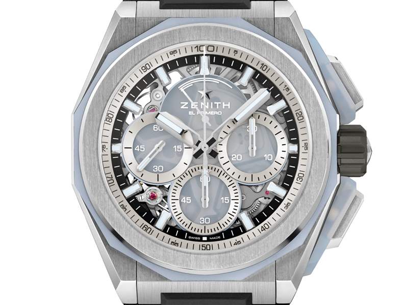 真力時(shí)推出Defy Extreme Glacier冰川主題鏤空高頻計(jì)時(shí)碼表