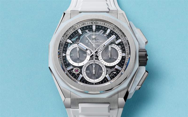 真力時(shí)推出Defy Extreme Glacier冰川主題鏤空高頻計(jì)時(shí)碼表