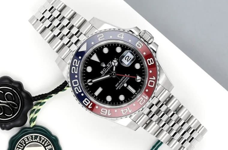 勞力士鋼殼GMT-Master II百事圈10月底行情小漲、藍黑圈起起伏伏、綠黑圈價格持續跌