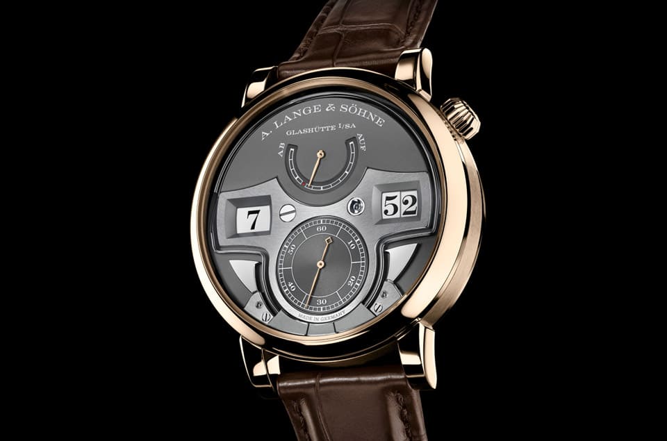 朗格Zeitwerk十進(jìn)制三問表改采品牌獨(dú)家蜂蜜金材質(zhì)亮相