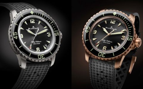 42mm新成員報到！ BLANCPAIN Fifty Fathoms 18K紅金、23級鈦金新款登場