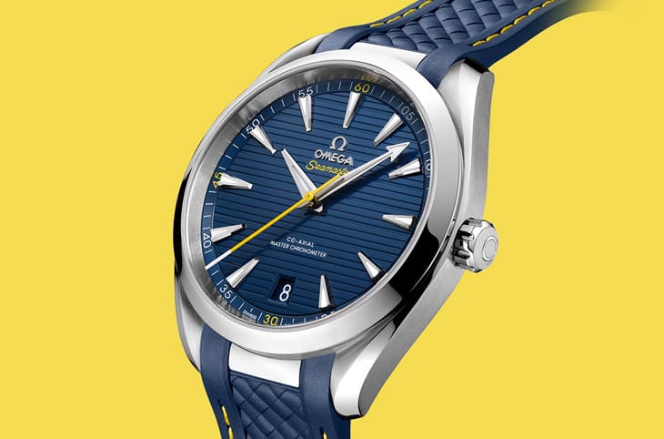 歐米茄Aqua Terra 150米大三針新作：向奧運(yùn)金牌得主Armand Duplantis致敬