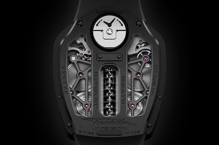 JACOB & Co.攜手布加迪打造全新陀飛輪腕表：V16引擎的機械藝術