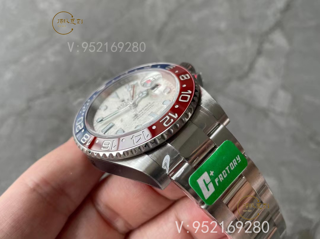 C+廠勞力士GMT格林尼治可樂圈隕石盤面做工細節怎么樣