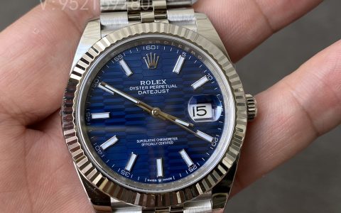 C廠Clean廠勞力士新品格紋(坑紋)盤41mm藍面日志126334腕表詳細評測