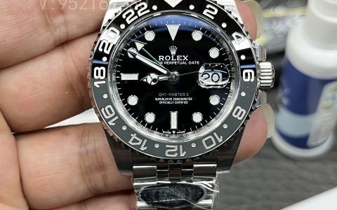 Clean廠C廠的勞力士格林尼治GMT 126710黑灰“皮蛋圈”新款深度測評與正品對比