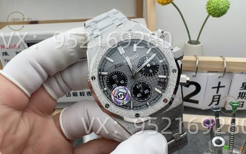 APS廠復刻新品愛彼26240熊貓計時盤霜金腕表怎么樣,4401一體機芯